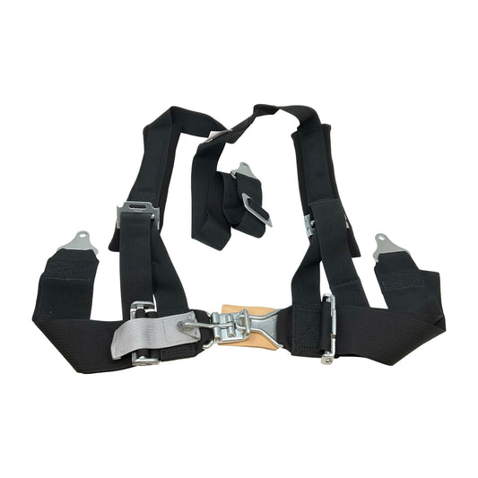 Seat Belt Harness 3x2 Quick Latch Release 3 Point Restraint DLXS323PBK
