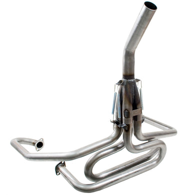 Tri-Mil 1-5/8in Raw Steel Bobcat Exhaust w/Stinger Collector - 3103R