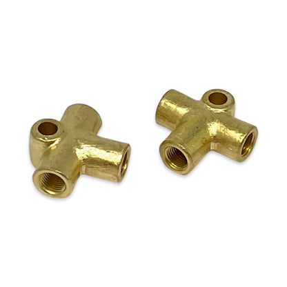 2 Pack REAR BRAKE LINE CONNECTOR T-FITTING VW T1 BUG SUPER BEETLE T2 BUS T3 KG
