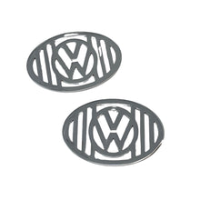 Load image into Gallery viewer, Billet Aluminum Logo Style Horn Grill Pair for 1954-67 Beetle DC853641-VW
