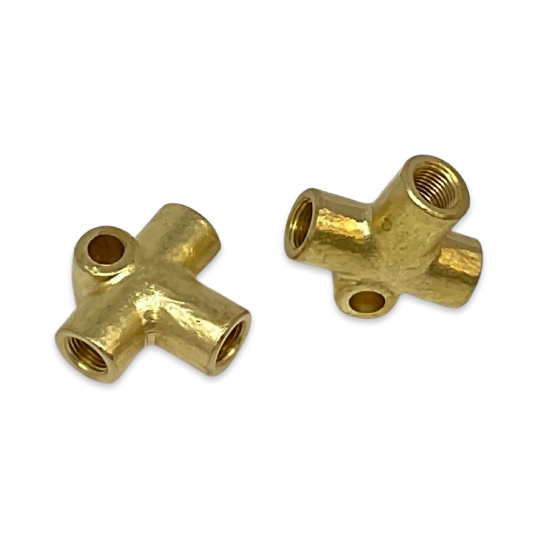 2 Pack REAR BRAKE LINE CONNECTOR T-FITTING VW T1 BUG SUPER BEETLE T2 BUS T3 KG
