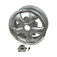 Load image into Gallery viewer, SSP Wheels 5x205mm 15x5.5 Inch ET20 Silver 5 Spoke - 4 Pack - 601009S
