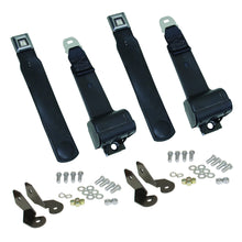 Load image into Gallery viewer, Empi Black 2 Point Retractable Seat Belt w/Mounting Hardware - Pair - 3847
