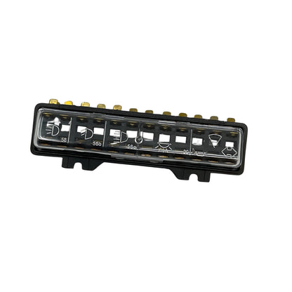 Fusebox 12 Fuse Slots w/Cover for 1971-72 VW Beetle Ghia 111937505G
