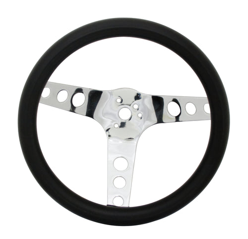 Empi 3 Spoke Steering Wheel 11-1/2 Inch Diameter 3-3/4 Inch Dish - 79-4051
