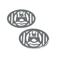 Load image into Gallery viewer, Billet Aluminum Wolfsburg Logo Horn Grill Pair for 1954-67 Beetle DC853641-W
