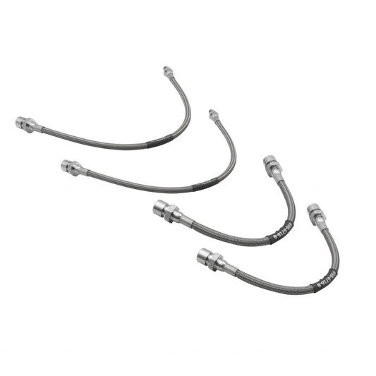 Empi Stainless Steel Brake Hose Kit for 1965-68 VW Beetle - 4 Pieces 00-5586-0