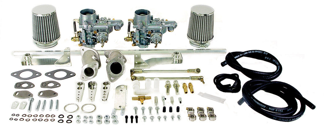 Empi Dual EPC 34 Carburetor Kit for Single Port VW Type 1 - 47-7401