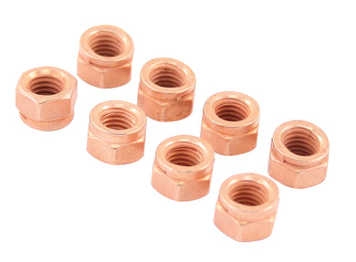 Copper 8mm Exhaust Nut Kit for VW Type 1 Engines - Set of 8 - 9525