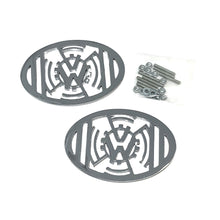 Load image into Gallery viewer, Billet Aluminum KDF Style Horn Grill Pair for 1954-67 Beetle DC853641-KDF
