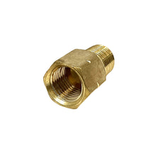 Load image into Gallery viewer, Brass Fitting 1/8 NPT Male to 10mm-1.0 Metric Bubble Flare - Each 181102-1
