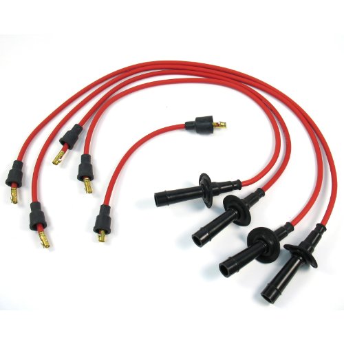 Pertronix Red 7mm Plug Wires for 4 Cyl VW w/Large Plug Ends - 704401