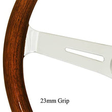 Load image into Gallery viewer, Empi 15 Inch 23mm Wood Grip Steering Wheel Kit for 60-74 Beetle 49-67 Bus - 79-4022-0
