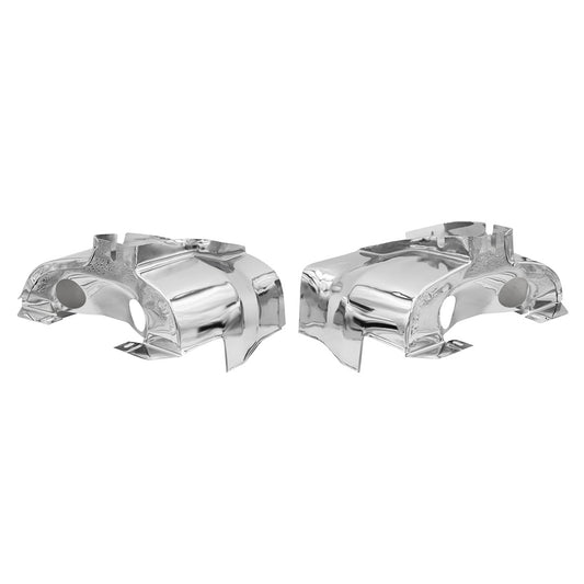 Empi Trimmed Chrome Dual Port Cylinder Shroud Tins for VV Beetle Buggy 16-9502-0