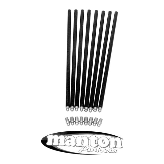 Manton 3/8 Inch Chromoly .058 Wall Cut To Length Pushrods - 8 Pack - 20172