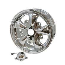 Load image into Gallery viewer, SSP Wheels 5x205mm 15x5.5 Inch ET20 Chrome 5 Spoke - 4 Pack - 601009C
