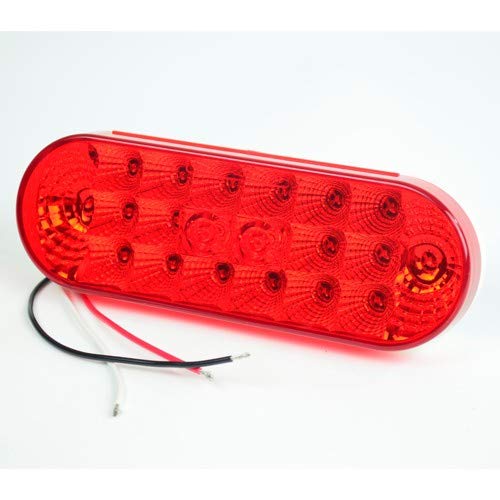 Latest Rage Red LED Oval Light 6.5 x 2.25 Inch - Each - 945500R