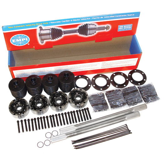 Empi 19-1/4 Inch 28 Spline Chromoly Axle Kit with 108mm 930 CVs - 16-2235