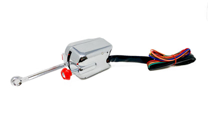 Universal Chrome Turn Signal Switch 12v with Flasher - Metal Body - 16-2101