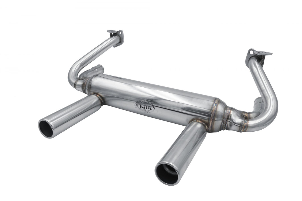 Empi Stainless 1-3/8 Inch 2-Tip Exhaust Muffler for VW Beetle - 3421
