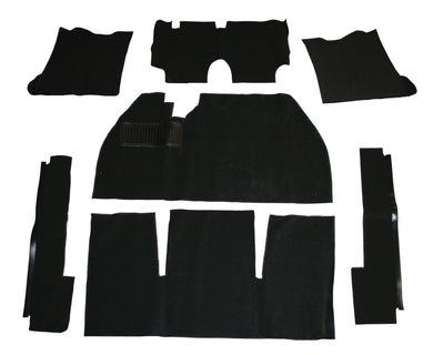 Empi Black 7 Piece Carpet Kit for 69-72 Beetle Sedan without Footrest - 3911