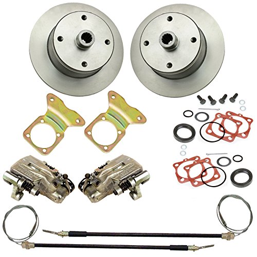 Empi 4x130 Rear Disc Brake Kit with E-Brake for 1968-72 VW Beetle 22-2870-0