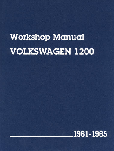 VW TECH BOOK 61-65 1200CC     	11-0601-0