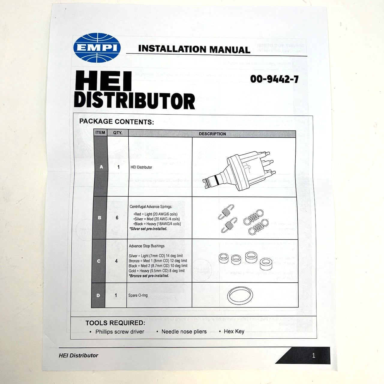 Empi HEI Ignition Kit for 1960-79 Beetle Ghia 1961-71 Bus 00-9442-0