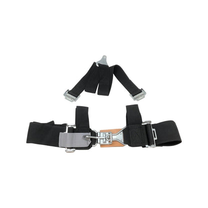 Latest Rage Black 3 Point V Seat Belt w/Quick Latch Release - Each - DLX323VBK