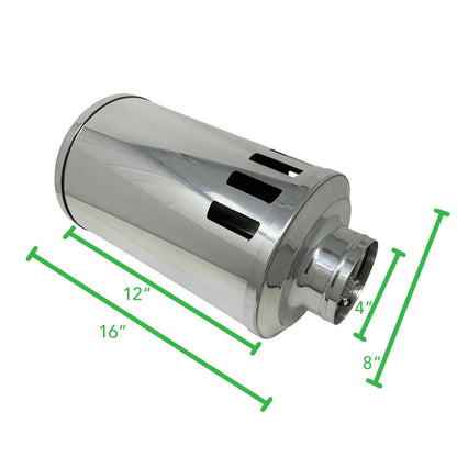 Off Road Aluminum Slotted Air Filter Housing 16 x 8in for 12in Filter - 1725210