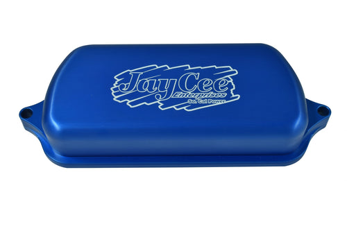 JayCee Blue Billet Valve Covers - Pair - JC-3224-0