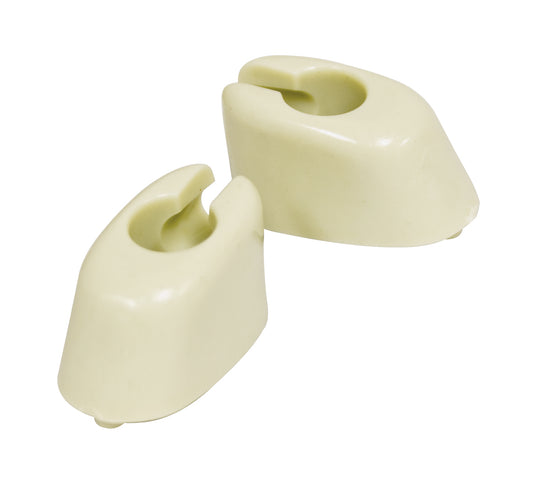 Empi Ivory Sun Visor Clips for 65-67 VW Beetle 68-79 Bus - Pair - 4429