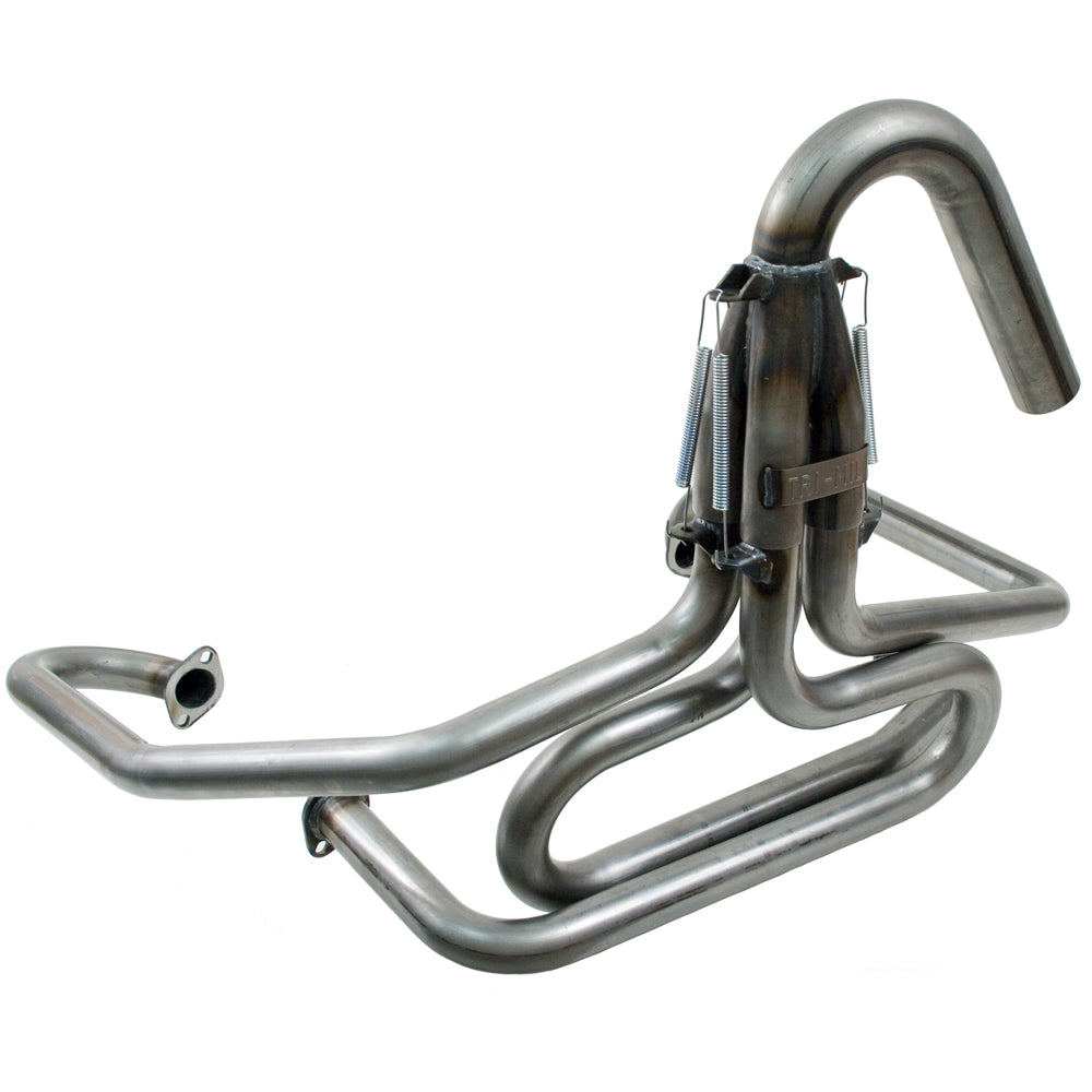 Tri-Mil 1-1/2in Raw Steel Bobcat Exhaust w/U-Bend - 3101WUB