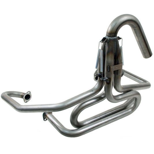 Tri-Mil 1-1/2in Raw Steel Bobcat Exhaust w/U-Bend - 3101WUB