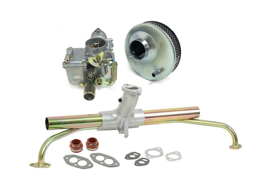 34 Pict 3 Carburetor and Intake Kit for Dual Port VW Type 1 Beetle - 2340