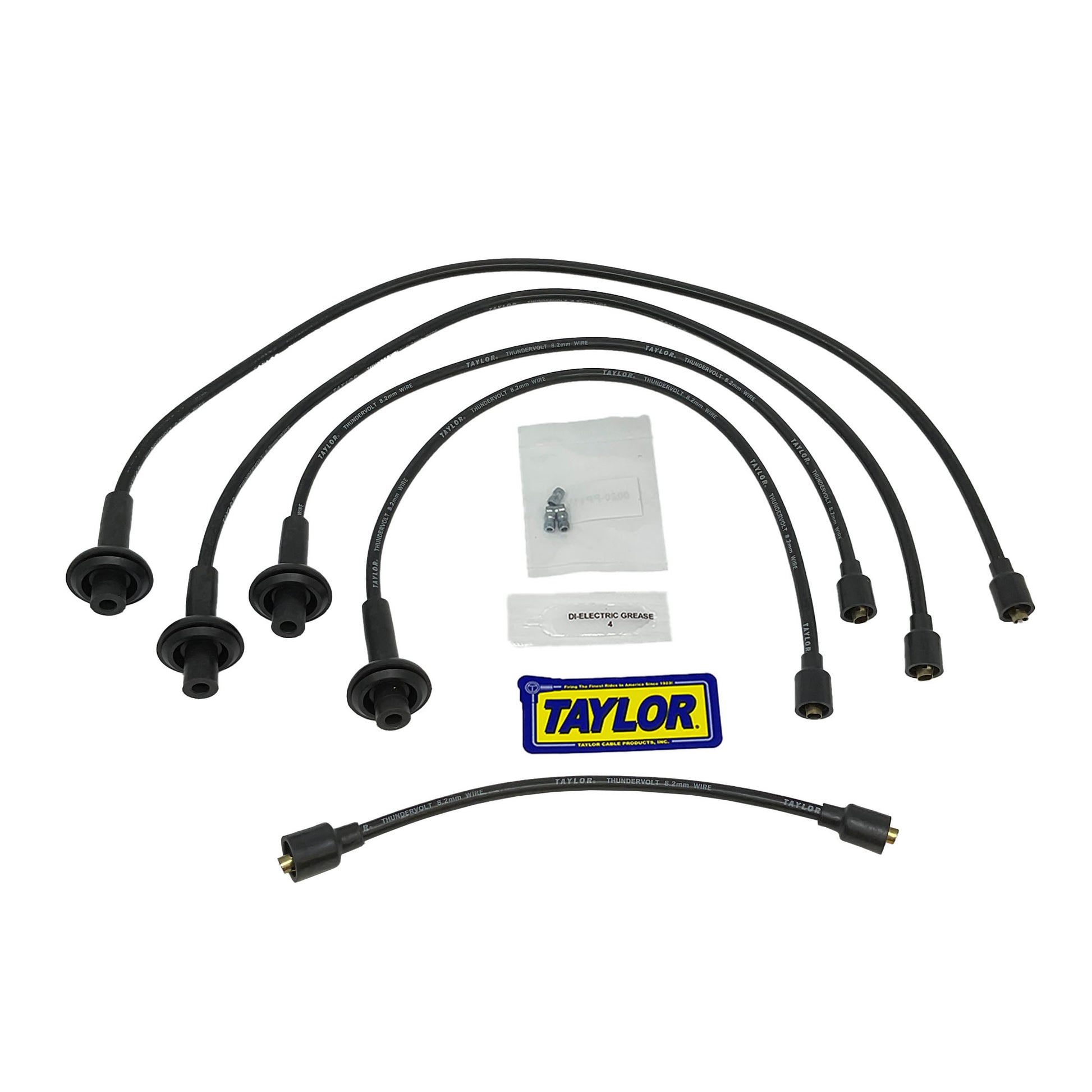 Taylor Cable 84091 Black 8.2mm Thundervolt Spark Plug Wires for Type 1 Beetle