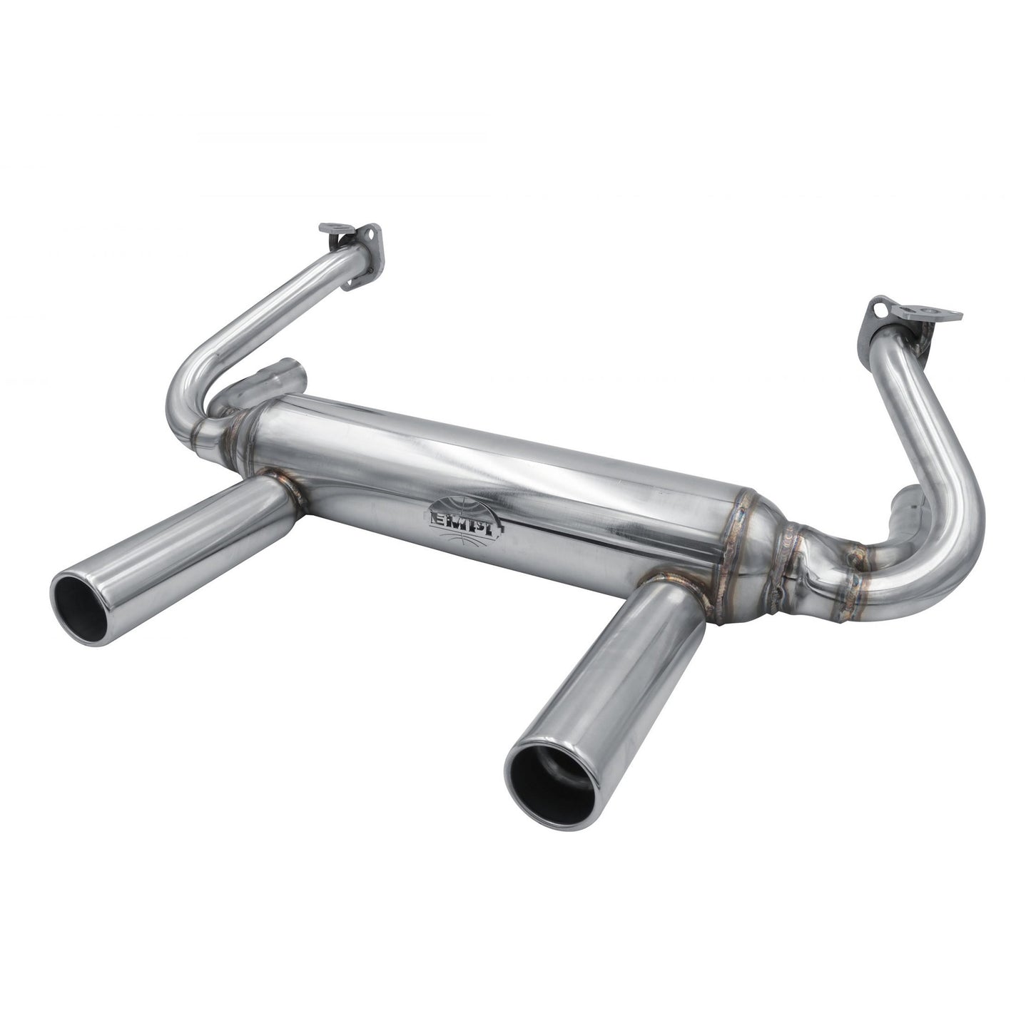 Empi Stainless 1-3/8 Inch 2-Tip Exhaust Muffler for VW Beetle - 3421