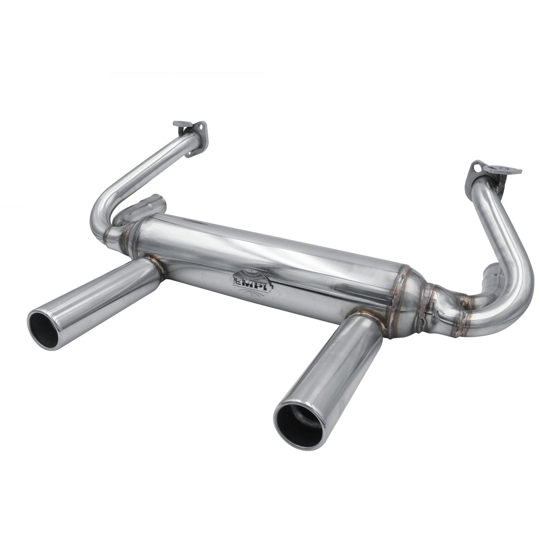 Empi Stainless 1-3/8 Inch 2-Tip Exhaust Muffler for VW Beetle - 3421