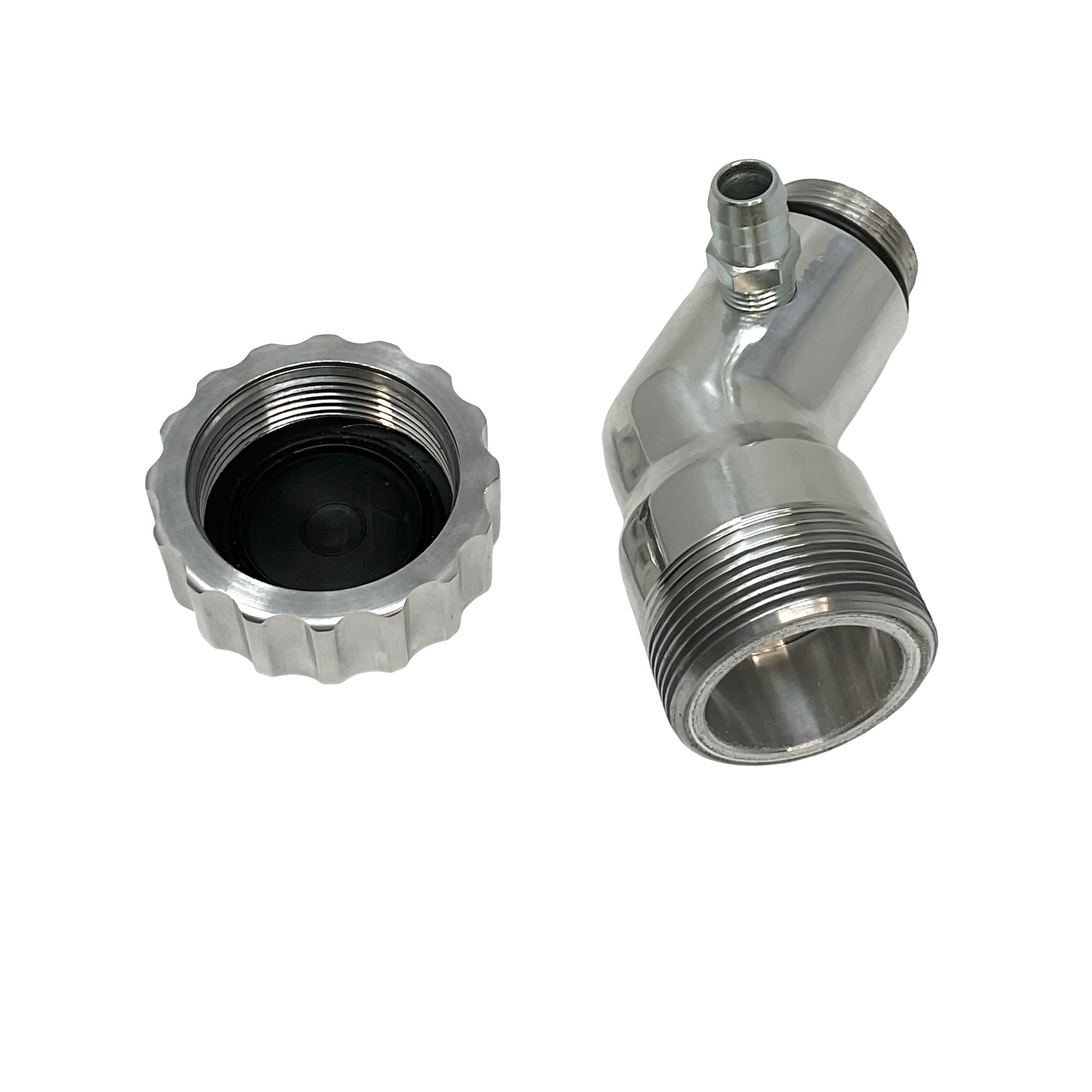 Billet Angled Oil Filler with Cap and Vent for Type 1 Beetle 115541