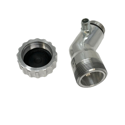 Billet Angled Oil Filler with Cap and Vent for Type 1 Beetle 115541