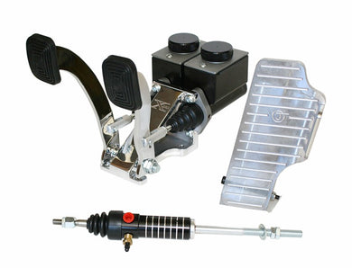 Jamar 3/4in Hydraulic Pedal Assembly w/Billet Throttle Pedal - JBP5000X