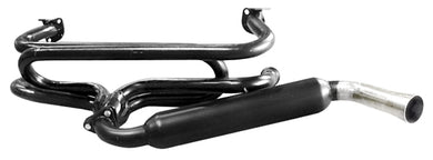 Empi 1-3/8 Inch Black Single Glass Pack Exhaust for VW Beetle - 00-3641-0