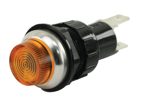 Empi Amber 12v Super Indicator Light fits 3/4 Inch Hole - 00-9378-0
