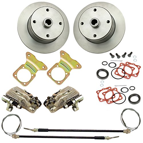 Empi 4x130mm Rear Disc Brake Kit w/E-Brake for 1958-67 Beetle 22-2865-0