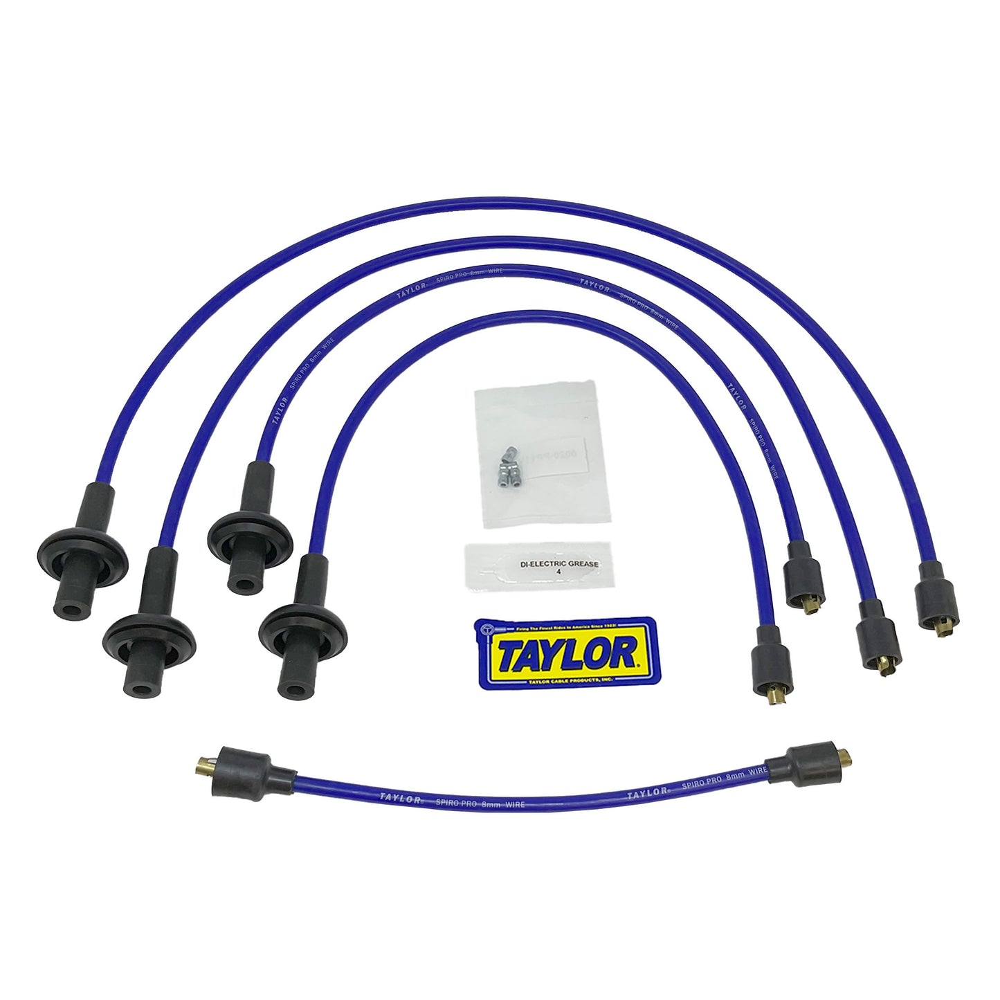 Taylor Cable 74691 Blue 8mm Spiro-Pro Spark Plug Wires for Type 1 Beetle