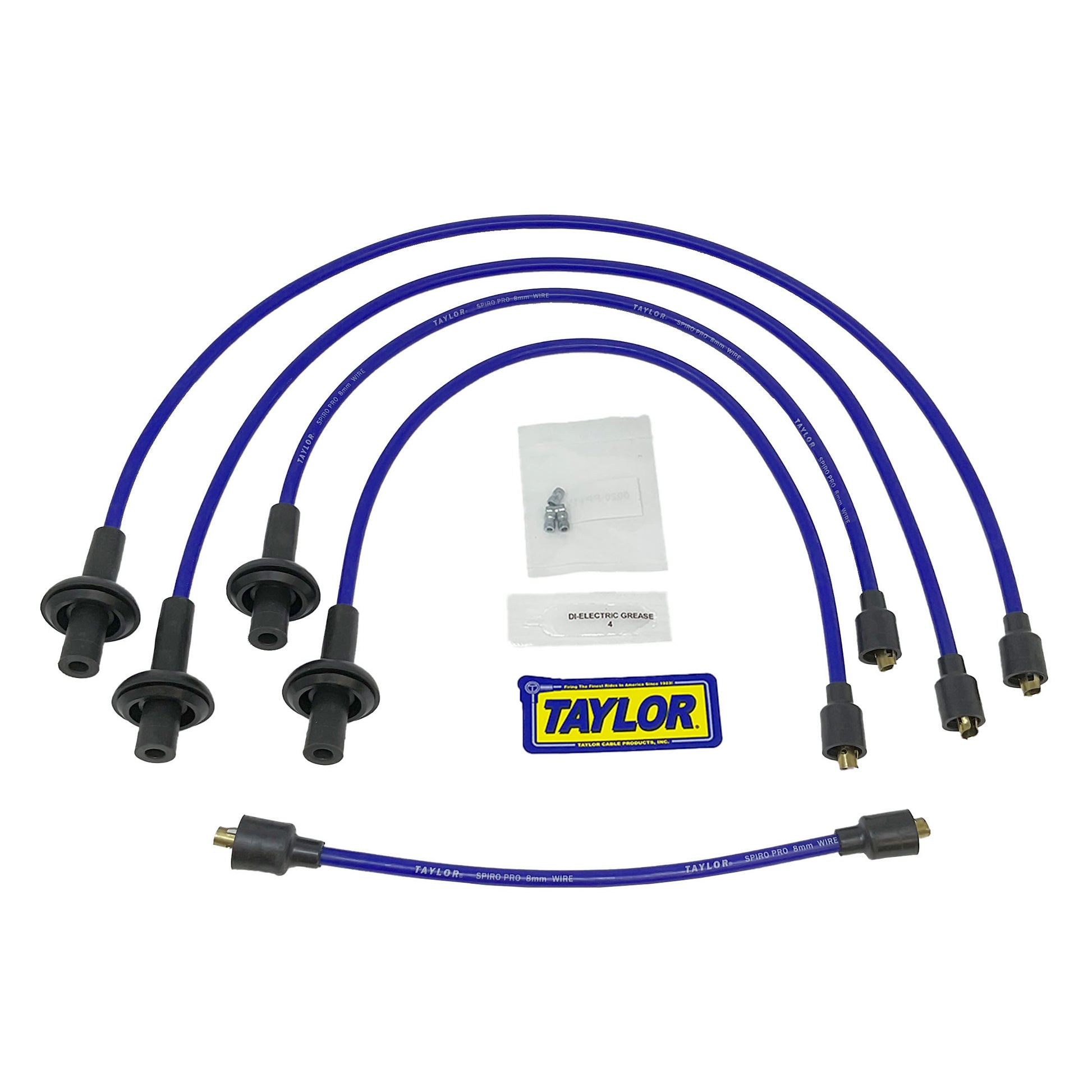Taylor Cable 74691 Blue 8mm Spiro-Pro Spark Plug Wires for Type 1 Beetle