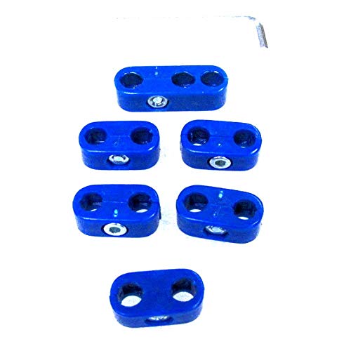 Empi Blue Spark Plug Wire Separators - 6 Pieces - 8749