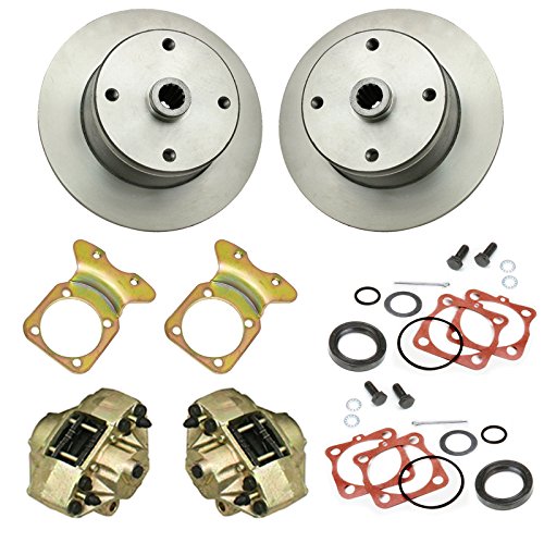 4x130 Disc Brake Kit for 1950-67 Beetle Swing Axle Short Spline No E-Brake - 6110