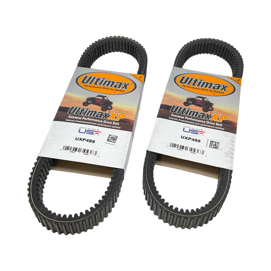 2 Pack  of Drive belts for Can-Am  Fits 2017-2024 Maverick X3/X3 MAX Timken UXP-488