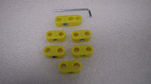 Empi Yellow Spark Plug Wire Separators - 6 Pieces - 8750